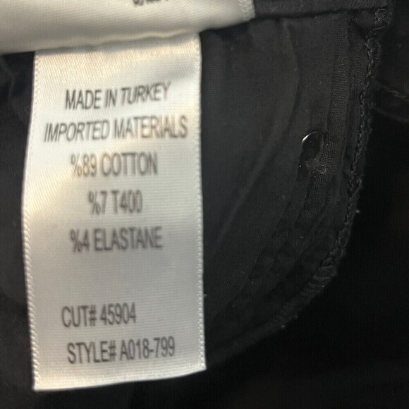 AGOLDE Sophie Crop Jeans Jet Black Mid Rise Dark Wash Women’s Size 25 - Picture 12 of 13